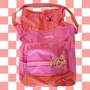 Limited Too Beach Bag Swimming Bag Nylon bag with drawstring top